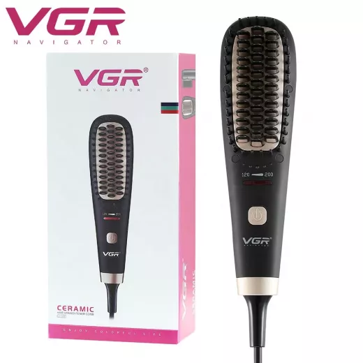 VGR Professional Hair Straightener Comb with Indicator Light