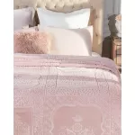 lMadame Coco Rochelle Mink Emboss Double Blanket - Powder