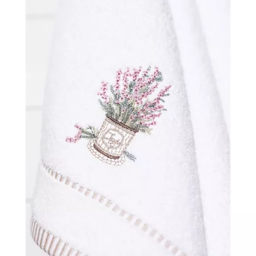 Madame Coco Curtice Embroidered Hand Towel