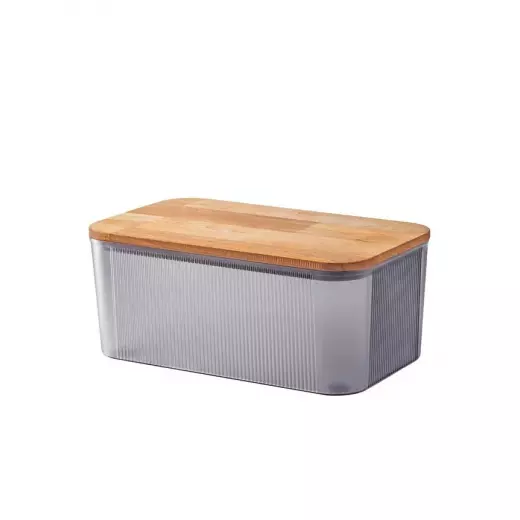 Madame Coco Eolya Wooden Bread Box with Lid