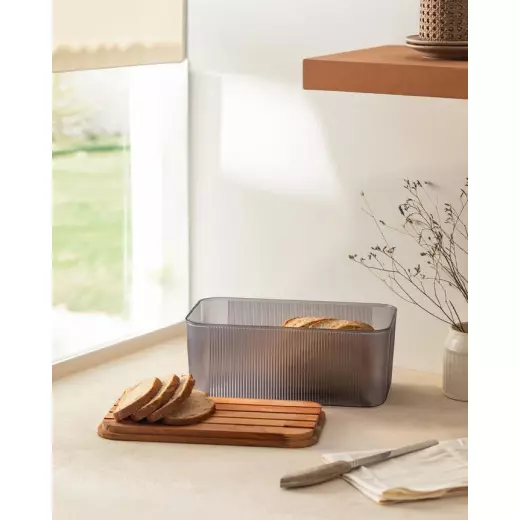 Madame Coco Eolya Wooden Bread Box with Lid