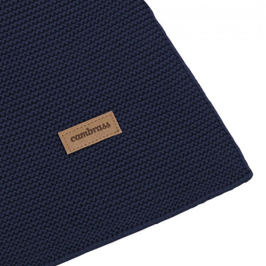 Cambrass Bamboo Knited Blancket Plain GGS Navy