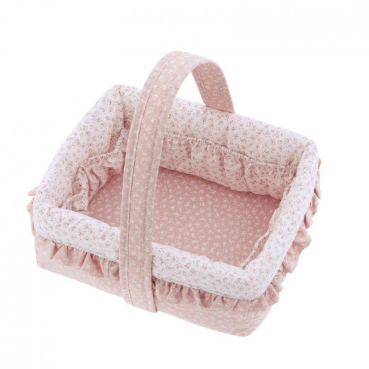 Cambrass Layette Basket  Liberty Pink