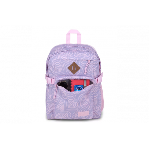 JanSport Main Campus Backpack, Heavenly Hearts Pink