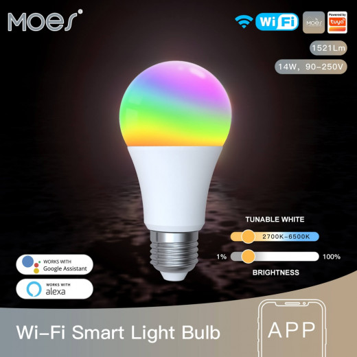 Moes Smart LED Bulb, 4W