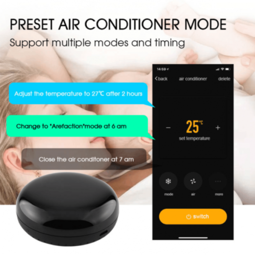 Moes WiFi IR Remote Control Smart Home Blaster Infrared Wireless Control via APP