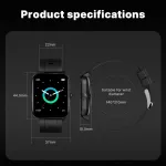 Moes Smart Watch, Square, with Alexa