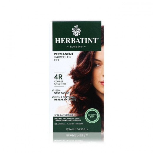 Herbatint Permanent Hair Colour 4R Copper Chestnut 150ml