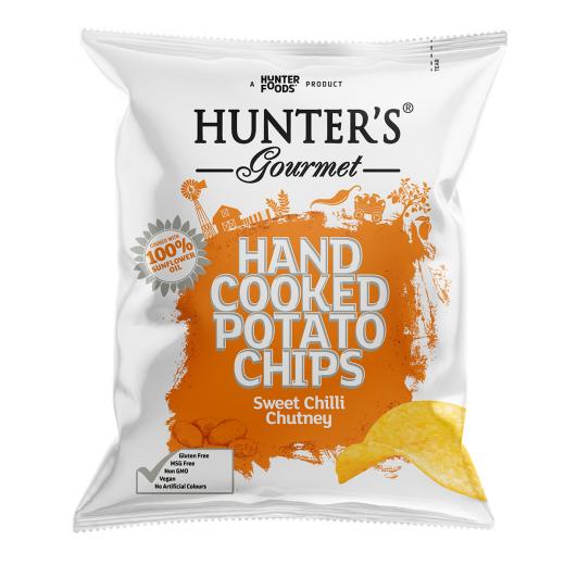 Hunter’s Gourmet Hand Cooked Potato Chips – Classique Range™ – Sweet Chilli Chutney (40 gm)