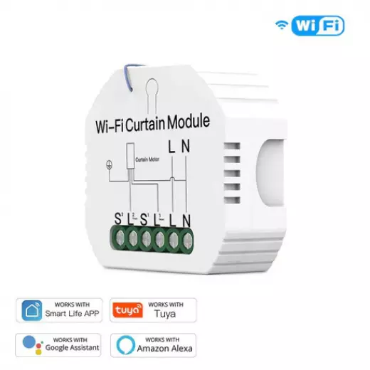 Moes WiFi Mini DIY Smart Curtain Switch Module APP Voice Control Electric Curtain Motor Relay