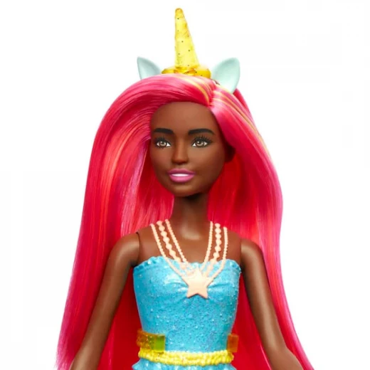 Barbie Dreamtopia Unicorn with Pink Horn and Blue Hair