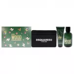 DSQ Green Wood Set (Edt 100ML+Shower Gel 100ML+Card Holder)