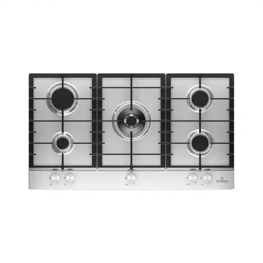 Opera Bi Hob 90cm - Gas - 5 Burners - Cast Iron