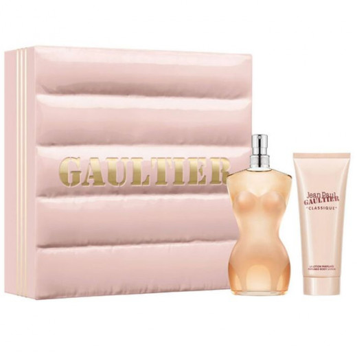 Jean Paul Gaultier Classique EDT 100Ml + Body Lotion 75Ml Gift Set For Women