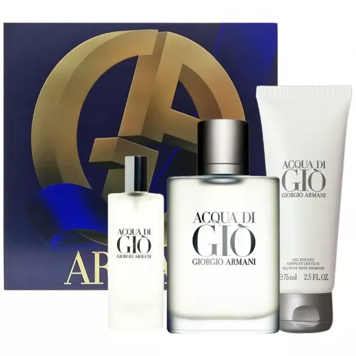 Giorgio Armani Acqua Di Gio Eau de Toilette (100ml + 15ml + SH/Gel 75ml) H23