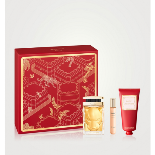 مجموعة لا بانثير (عطر 100 مل + او دو برفيوم 10 مل + لوشن للجسم 100 مل)