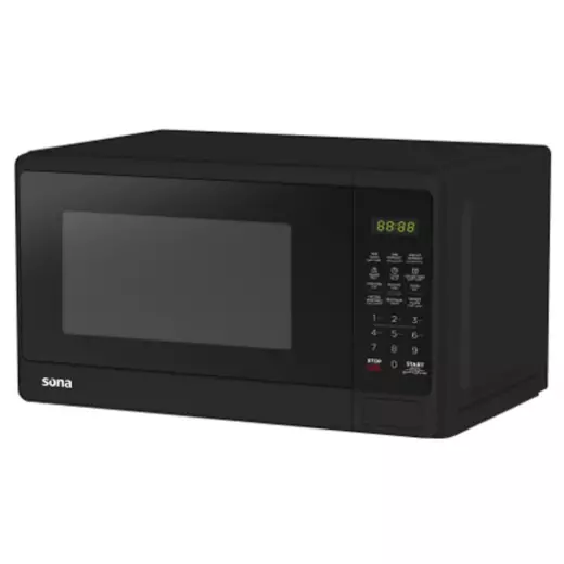 Sona Microwave 700W Black With 6 Auto Cooking Menus