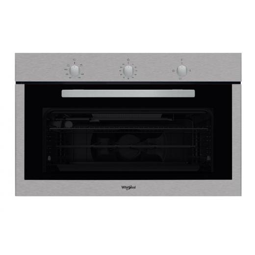 Whirlpool Built in Full Gas Oven 90CM 105Lit Inox