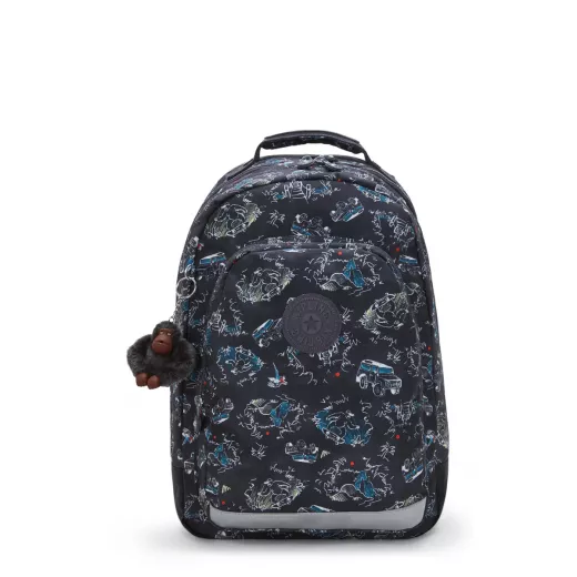 Kipling Class Room Jungle Fun Race Large Backpack