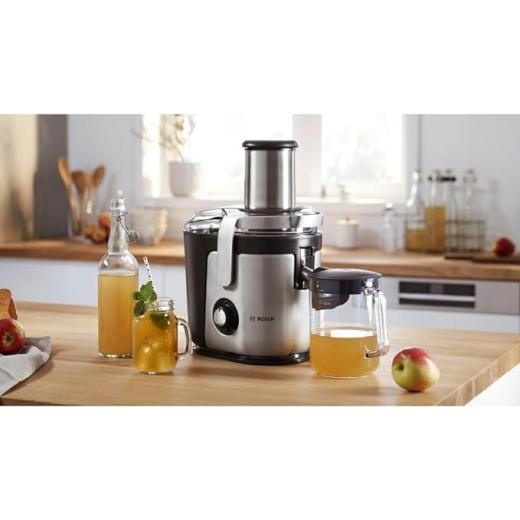 Bosch   Juicer, 1.5 L - Black/Silver 0.8 l juice container, dishwasher-safe, 25 W, white/yellow