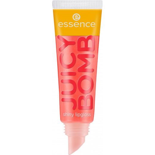 essence Juicy Bomb Shiny Lip Gloss No. 103 Orange Shiny Radiant Fresh Shimmering Vegan Alcohol Free Parabens No Microplastic Particles 10 ml