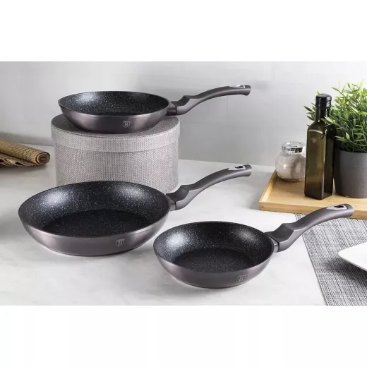 Berlinger Haus 3-Piece Frypan Set - Carbon Pro Series