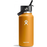 Hydro Flask 32 Oz Wide Mouth With Flex Straw Cap, Fossil Color, 946ml