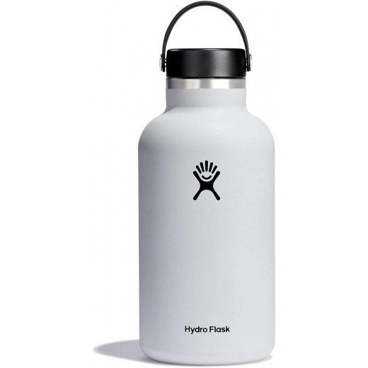 Hydro Flask Wide Mouth Bottle with Flex Cap White 64 oz