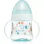 Suavinex Bottle With Handles First 150Ml. With Anti-Spill Silicone Nipple. For Babies +4 Months, Colour Green