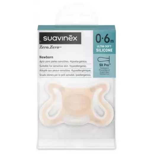 Suavinex Zero.Zero Pacifiers With Symmetrical Teat SX Pro 0 to 6 Months