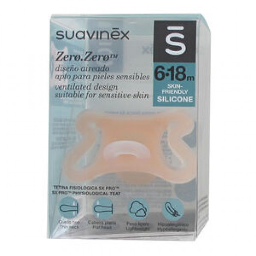 Suavinex Zero.Zero Pacifiers With Symmetrical Teat SX Pro 6 to 18 Months