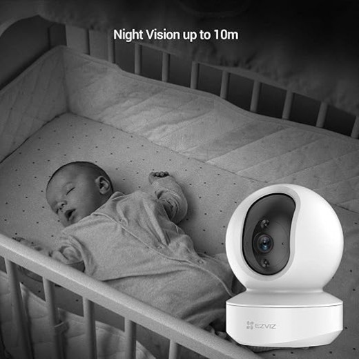 Ezviz CS-TY1(1080P) Smart Home WiFi CCTV Camera with Motion Detection | Smart Tracking | Two Way Talk | Smart Night Vision | Sleep Mode and MicroSD Card Slot Alexa Voice Control Features