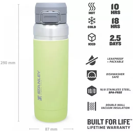 Stanley The Quick-Flip Water Bottle 1.06L / 36oz Citron color