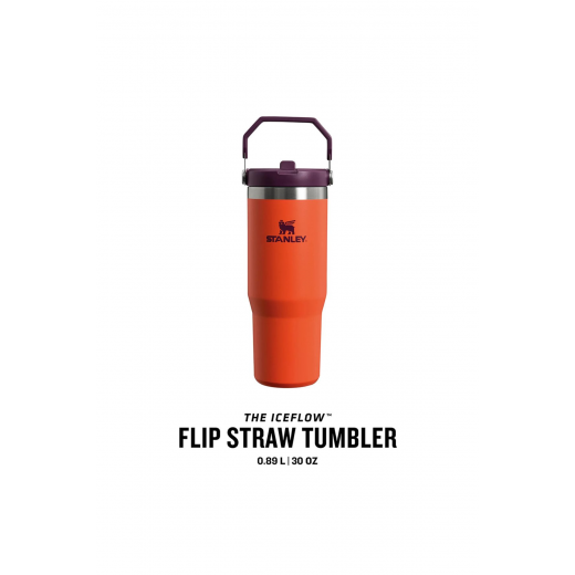 Stanley The IceFlow Flip Straw Tumbler 890 ml Tigerlily Plum