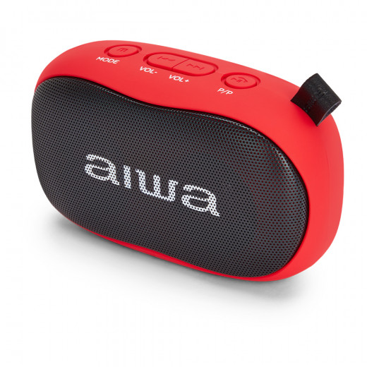 Aiwa BS-110RD Portable Bluetooth speaker in red