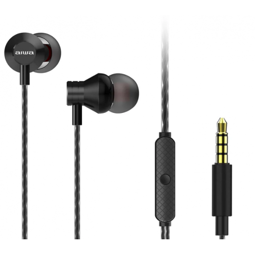 Aiwa Wired Earphones Black