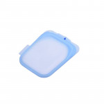 Breathe Reusable Blue Silicone Food Bags, 120ml, BPA free, FDA Approved. Dishwasher & Microwave safe.