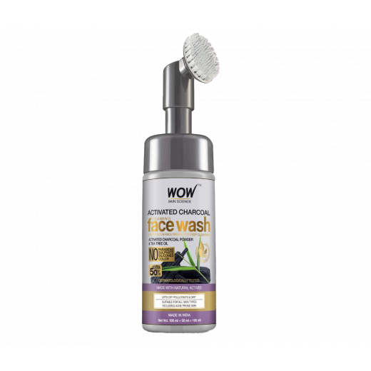Wow Activated Charcol Foaming Face Wash 150 ML