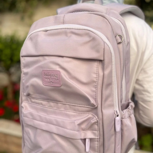 Backpack School Bag For Teenagers, Purple Color