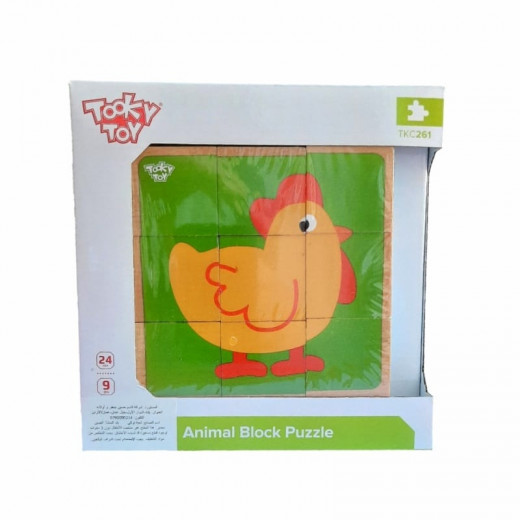 Tooky Toy Wooden Puzzle Blocks for 3 year old