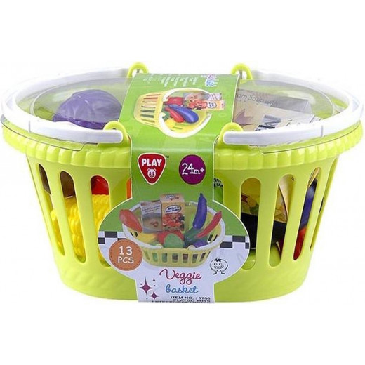 PlayGo Veggie Basket, 13 pcs - Multi Color