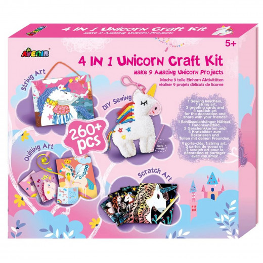 AVENIR - 4 in 1 Unicorn Craft Kit