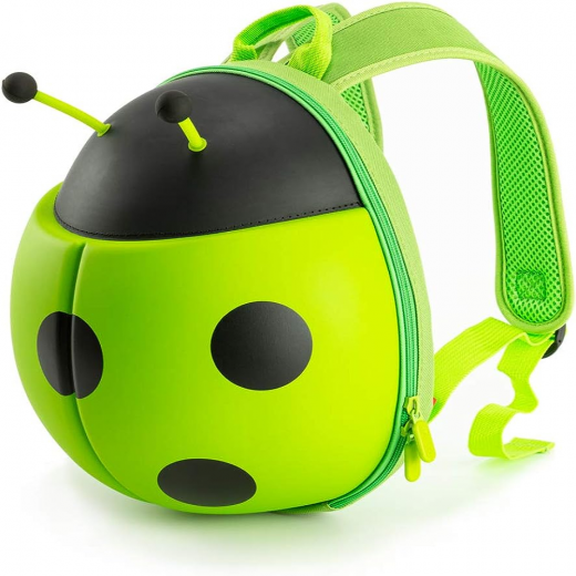 Supercute Ladybug Backpack, Green Color