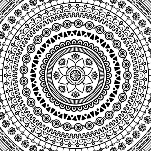 Dreamland refreshing mandala coloring book for adults