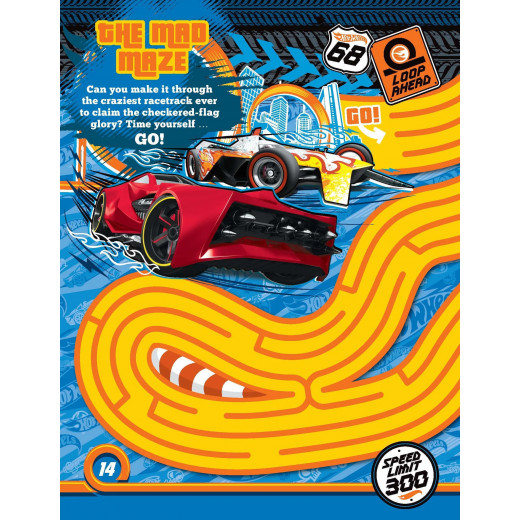 Dreamland Hot Wheels Activity Book with Stickers