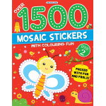 Dreamland 1500 Mosaic Stickers Book with Coloring Fun