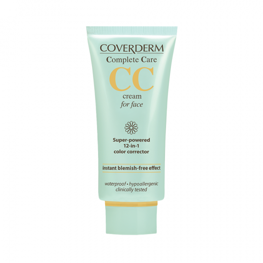 Coverderm CC Cream For Face Soft Brown 40ml