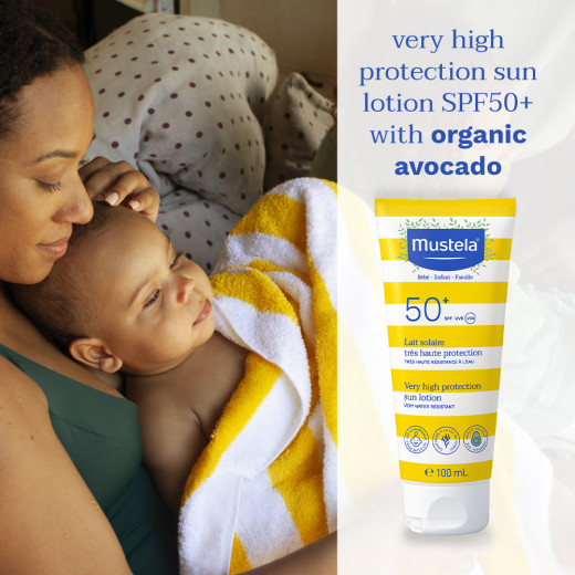 Mustela Very Hight Protection Sun Lotion 100ml Face & Body Suitable for all the family 