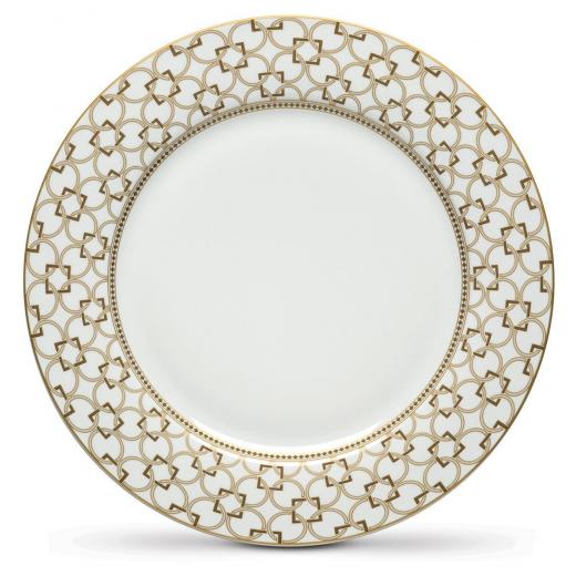 Easy Life Deco 27cm Dinner Plate - Gold & White