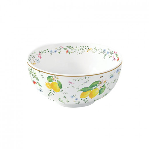 Easy Life Fleurs et Citrons Bowl Multicolored 12cm